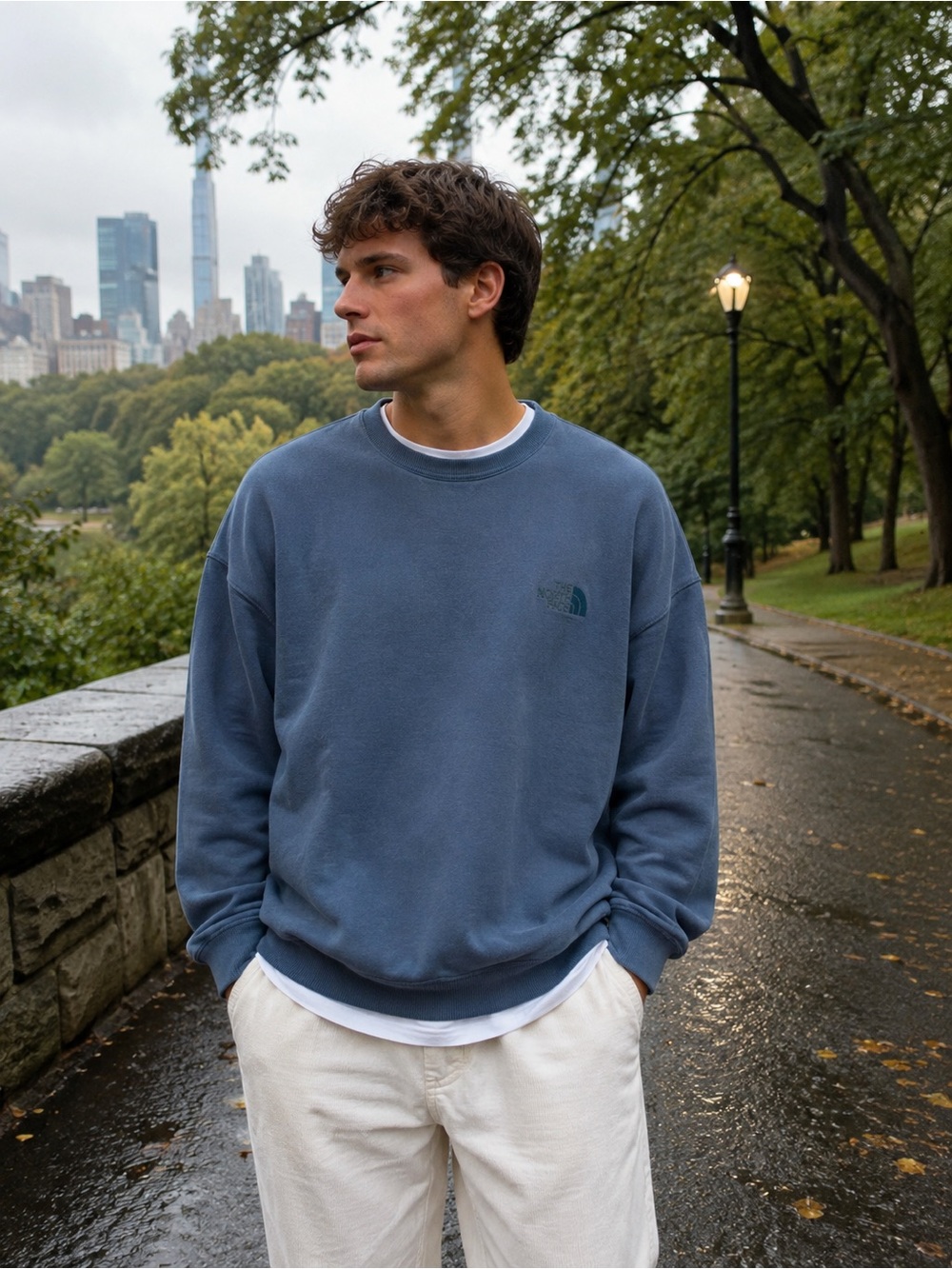 The North Face Men’s Dusty Blue Crewneck Sweatshirt NWT